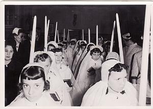 COMMUNIONS ORAN ECOLE ST MARIE DES CHAMPS 24 05 1955   (2)